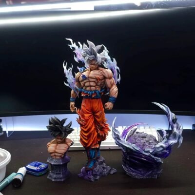 Cloud Rising Free and Easy Zen State Goku from Dragon Ball Statue, 48 cm tall, Handmade Model Kit (GK)
