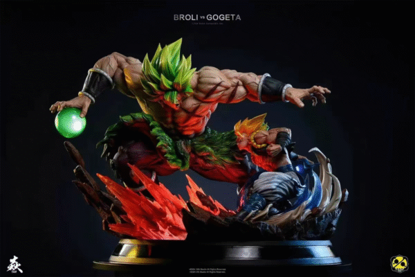 2%&Yan Studio Broly vs. Gokita Dragon Ball Action Figure Statue, 55cm High