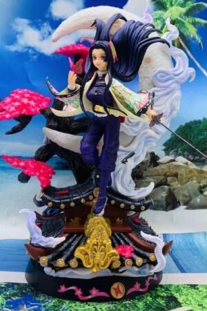 Demon Slayer GK Cube Butterfly Ninja Haruna Kanno Ceiling Statue with Light-Up Feature Boxed Handmade Model 40cm tall