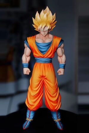 HY Super Saiyan 1Super Saiyan 2 Goku [Exclusive Limited Edition] Limited Dragon Ball GK Model Figure Toy Statue Collectible 32CM High