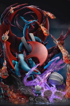 Pokémon Fantasy House Charizard GX Evolution Group Dragon Star Cluster Pokémon GK Handcrafted Large Figurine, 37CM High