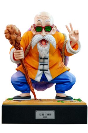 Double-headed interchangeable Seven Dragon Balls perverted Kame-sen'nin model figurine display item box-packed handcrafted toy statue, 22 cm tall,