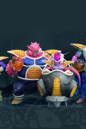 Dragon Ball Seven Dragon Balls GK White Hole Qiu Yi Kinnu Special Team Frieza Army Action Figures Anime Models Decorations 25cm