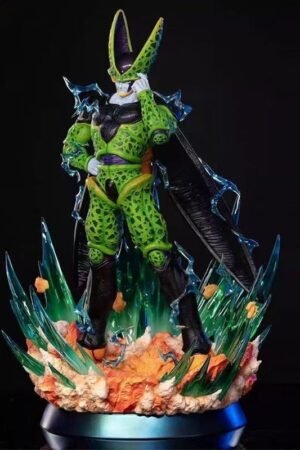 Lightning Statue of Cell Form 40, Dragon Ball Surrounded by Seven Toys GK Model Figure, Anime Decorative Item, Gift, 40cm High,