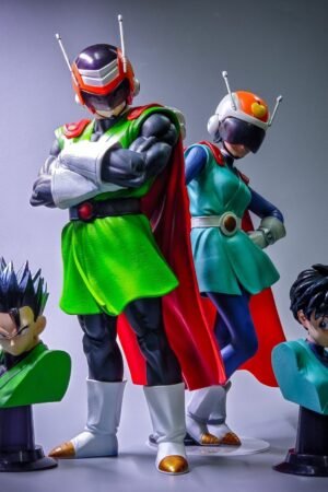 Mystery Cave - Masked Super Saiyan Gohan + Videl Dragon Ball Series Anime Model GK Figure Statue, Height 28cm,