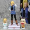 Dragon Ball CPR Android 18 Villain Series 4th Release GK Figure Model. Comes with Krillin. Double Head, Height 28cm.