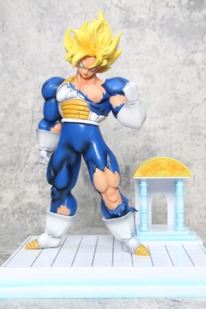 Spiritual Time House Sun Wukong Seven Dragon Balls Saiyan Muscle Temple Wukong Handicraft Display Model Statue 33cm High