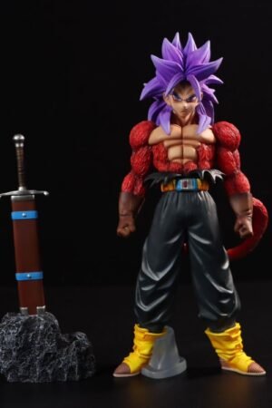 Dragon Ball Z GK Super Saiyan 4 Trunks Customized and Repainted DIY Figure Model Display Item 23cm Tall