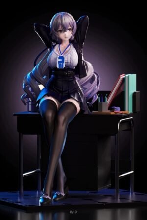 Beautiful girl Honkai Impact 3 Bronya Zaychik ABS & Painted resin finished product, 27CM tall