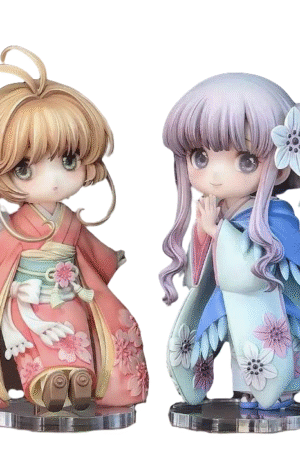 Pretty girl cards, Cardcaptor Sakura peripherals, Kinomoto Sakura, Daidoji Tomoyo, tree models, Tanabata DIY presents, 5cm tall