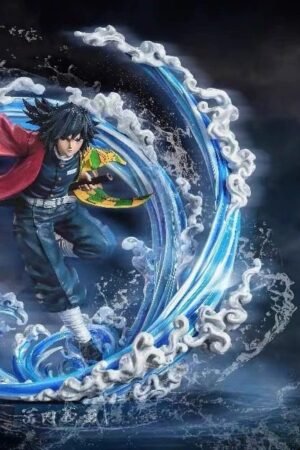 Demon Slayer: Kimetsu no Yaiba - "Simplified Sketch" Nine Pillars - Water Pillar - Giyu Tomioka - Handmade Figure - Statue Model - Height: 41cm x 30cm x 26cm