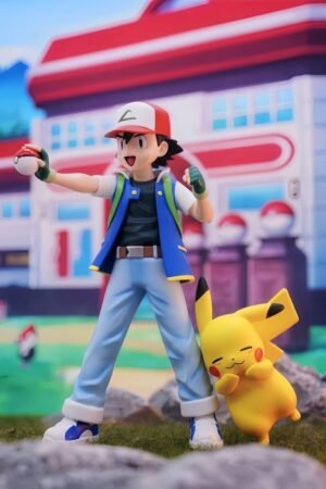 Pokémon Ash Ketchum Anime Collectible Figure, TOHO Official 15cm G.K. Model Figurine, Collectible Toy, Display Decoration