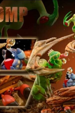 Pikachu Bite Land Shark Handmade Model Figurine, 41cm in height