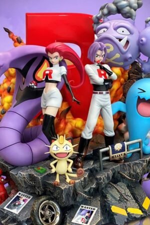 Pokémon Egg Team Rocket Pokémon Mew Mew GK Statue Super Large Handmade Model 40CM High