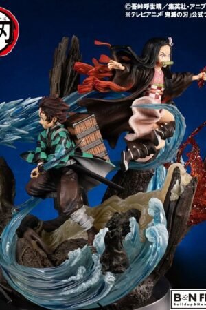 Kaiji Studio's "Jigoku Shoujo" series: "Kaito and Tsukiko" double statue. Height: 37 cm.