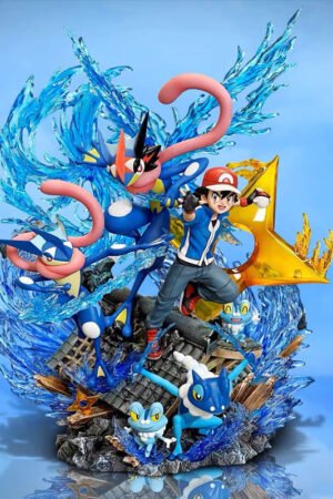 Pokémon EGG Ash Ketchum Frog Pokémon Family Gk Handmade Statue 34CM High